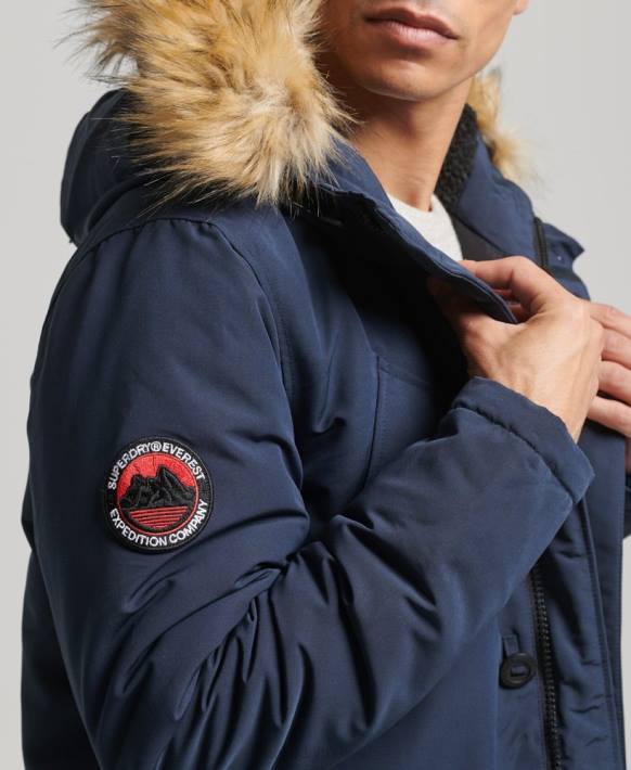 erkekler Superdry Donanma everest parka kaban NNTB1097