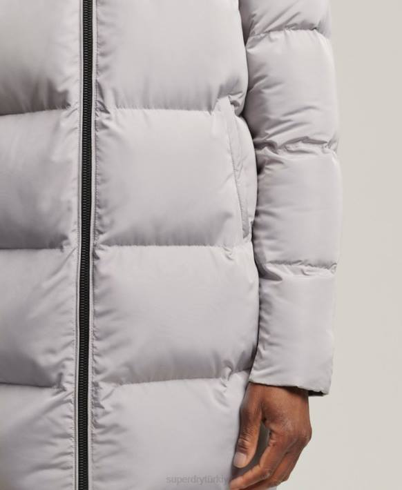 erkekler Superdry açık gri uzun çizgili nevresim NNTB1124