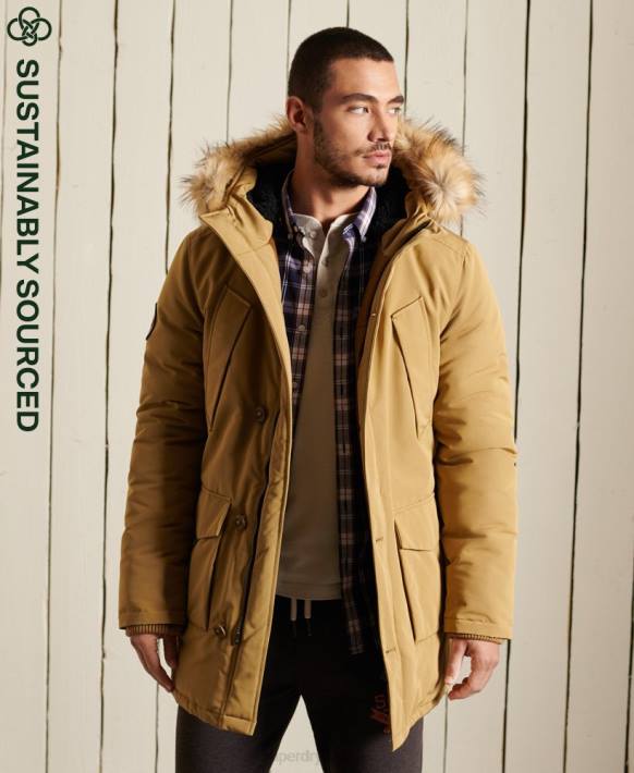 erkekler Superdry bronzlaşmak everest parka kaban NNTB4738