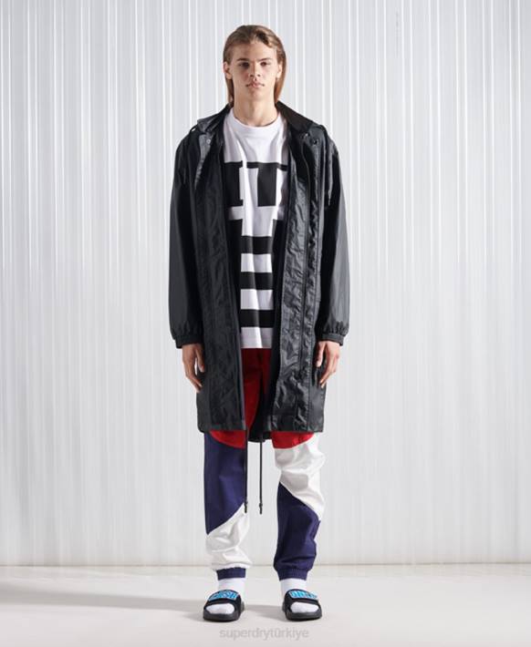erkekler Superdry siyah sınırlı sayıda sdx freya parka kaban NNTB5552