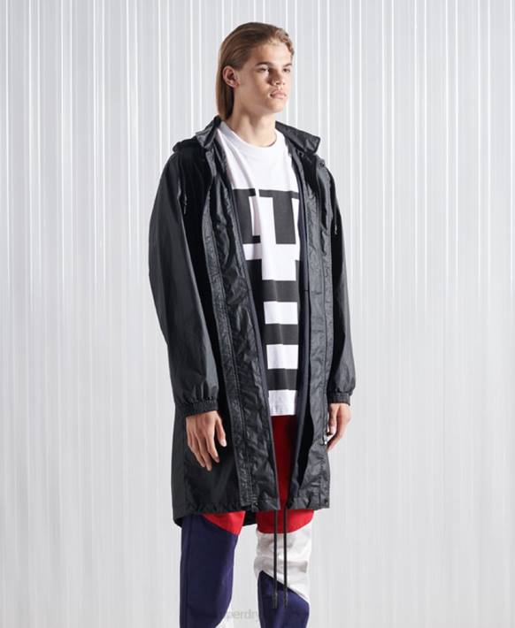 erkekler Superdry siyah sınırlı sayıda sdx freya parka kaban NNTB5552
