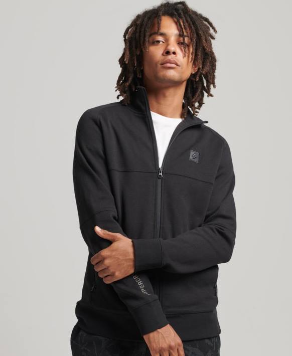 erkekler Superdry siyah teknoloji parça üstü NNTB5087