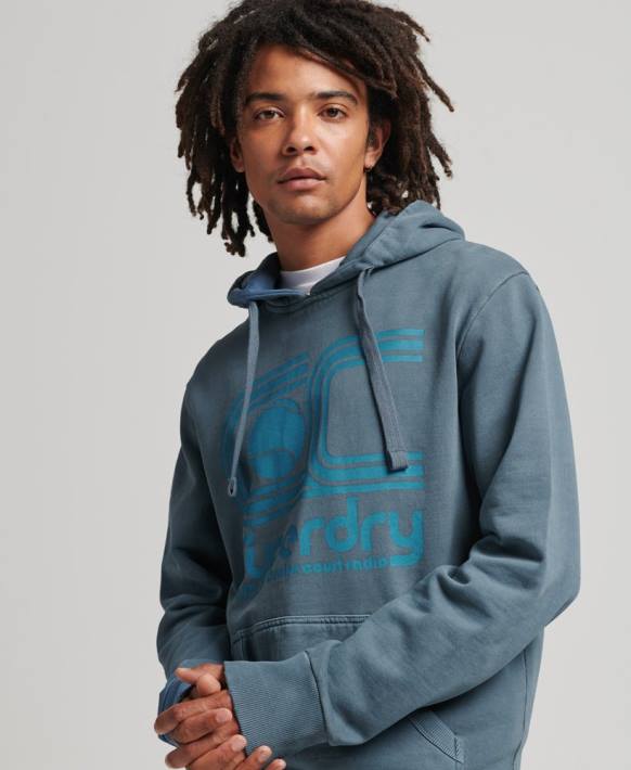 erkekler Superdry Donanma atletik kulübü kapşonlu NNTB5225