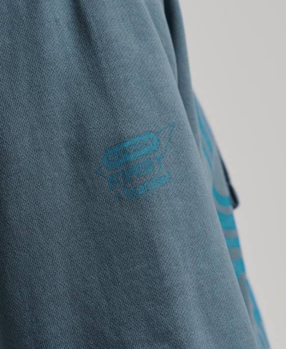 erkekler Superdry Donanma atletik kulübü kapşonlu NNTB5225