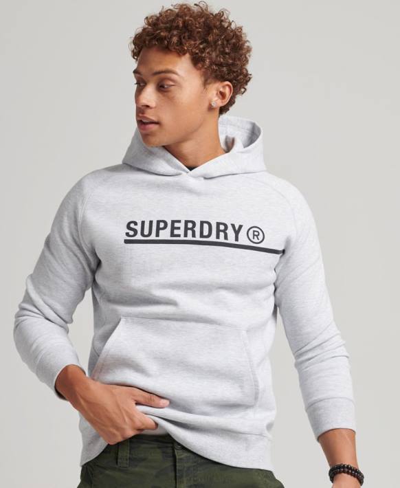 erkekler Superdry gri kod teknoloji grafik kapşonlu NNTB5103