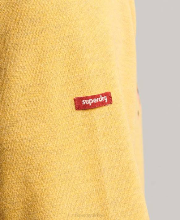 erkekler Superdry sarı şehir hatıra ekip sweatshirt NNTB622