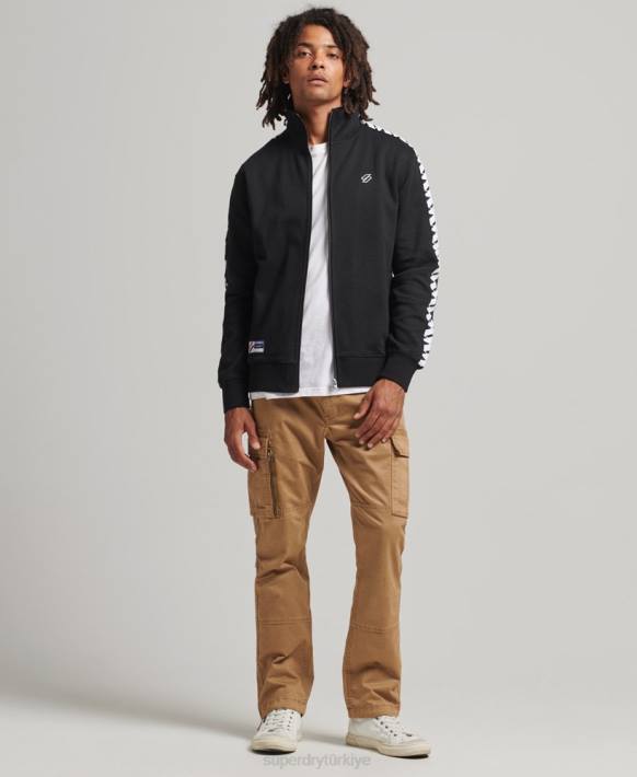 erkekler Superdry siyah bant parça üst NNTB518