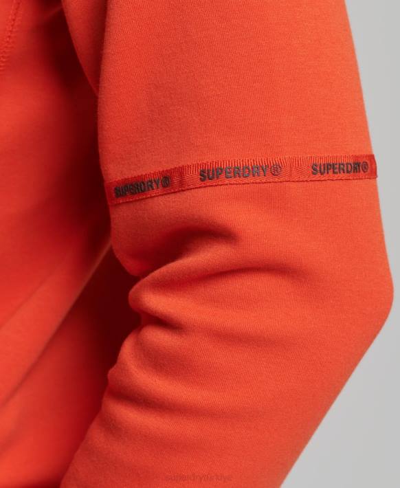 erkekler Superdry turuncu teknoloji kapşonlu NNTB829