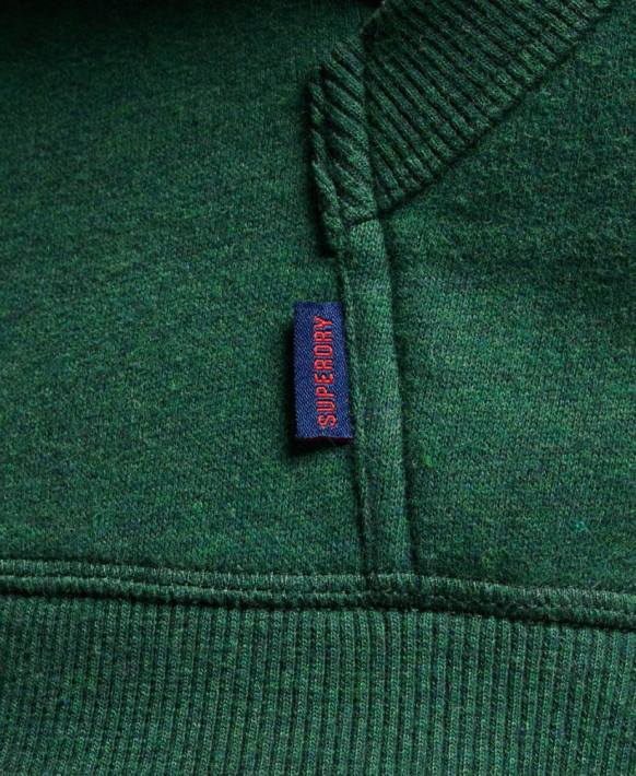 erkekler Superdry yeşil vintage logo işlemeli kapşonlu NNTB783