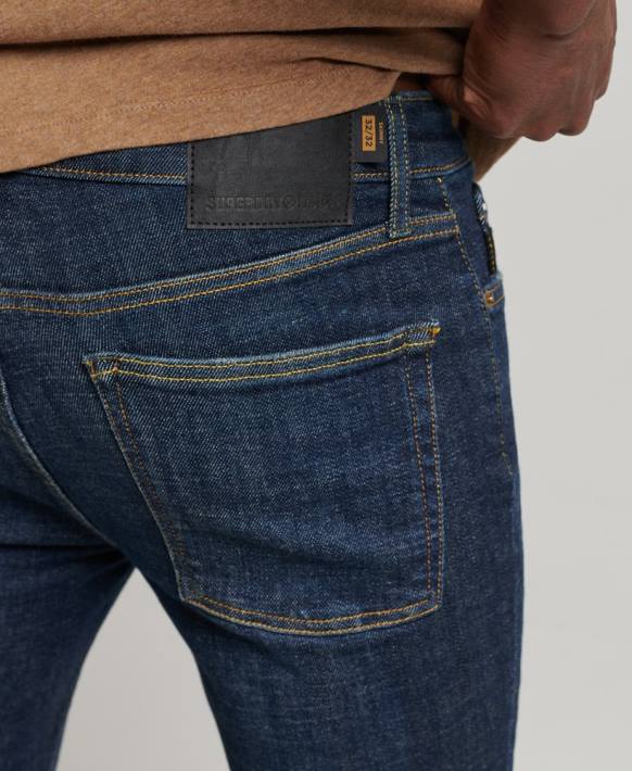 erkekler Superdry mavi eski sıska kot NNTB1216