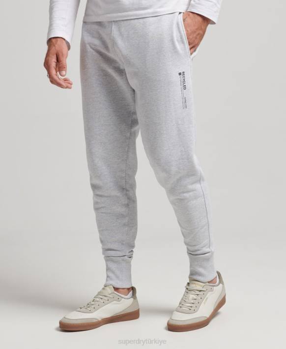 erkekler Superdry açık gri geri dönüştürülmüş mikro yan koşucu NNTB6397