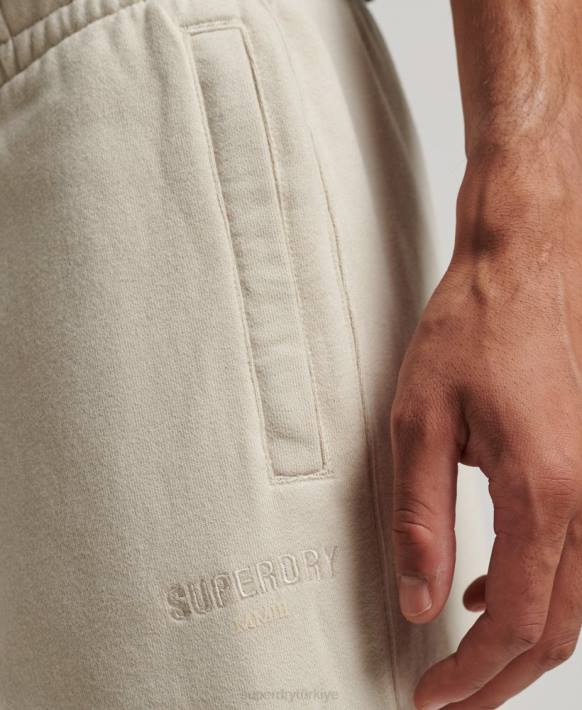 erkekler Superdry bej kod mikro logosu joggers NNTB6366