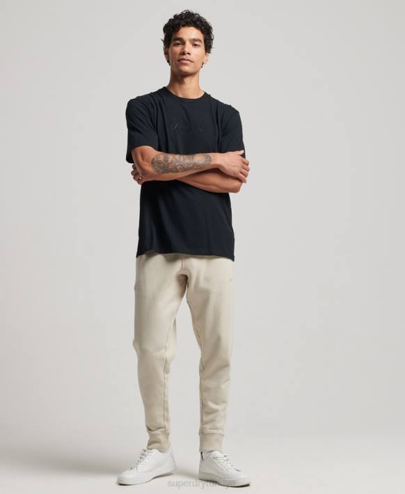 erkekler Superdry bej kod mikro logosu joggers NNTB6366