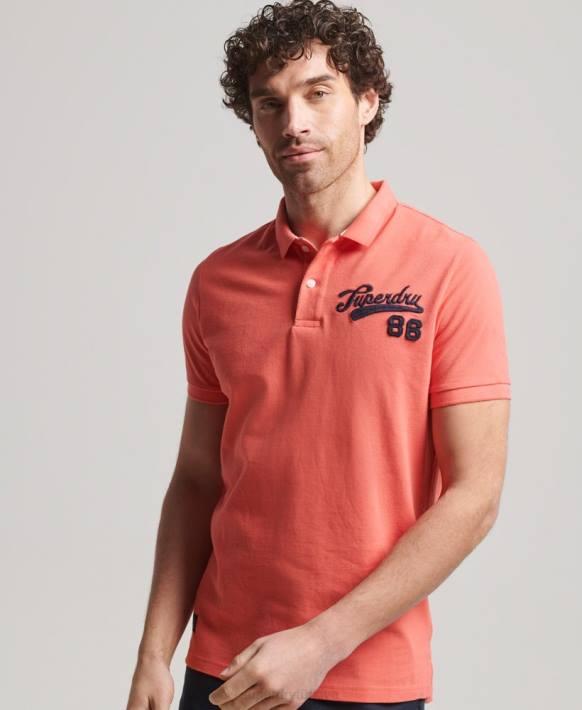 erkekler Superdry pembe süper devlet polo gömlek NNTB68