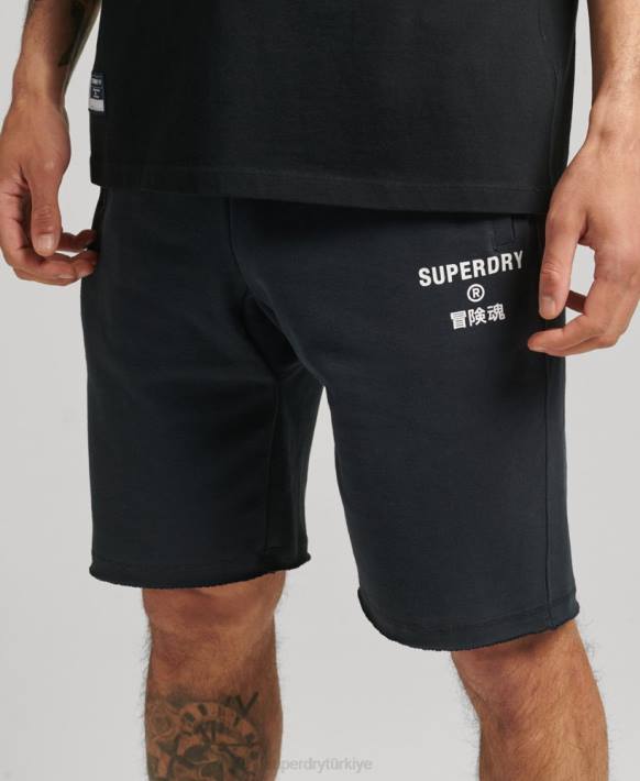 erkekler Superdry Donanma kod çekirdekli spor şortları NNTB360