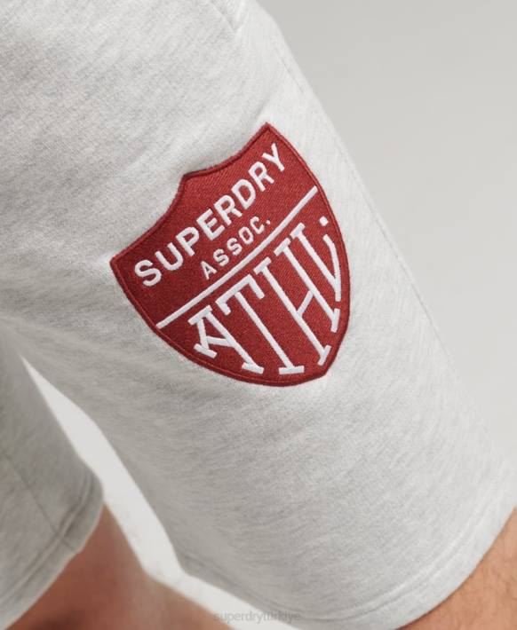 erkekler Superdry açık gri eski atletik şort NNTB362