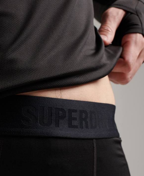 erkekler Superdry siyah taban katmanı tozlukları NNTB1374