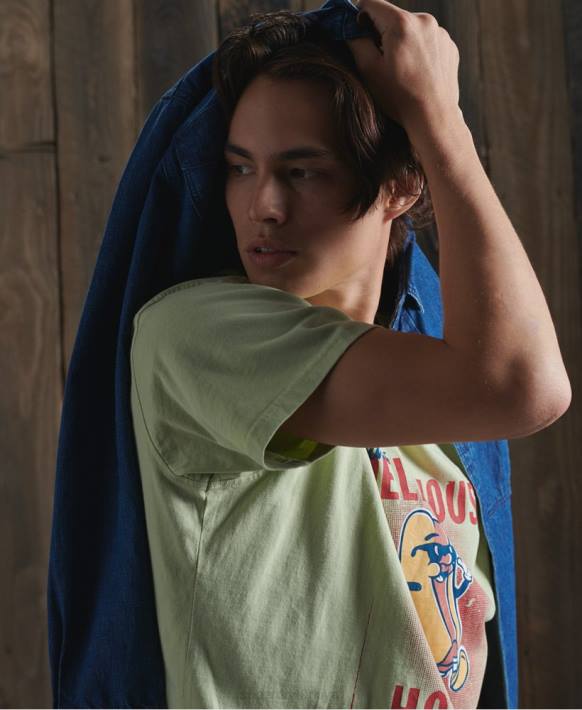 erkekler Superdry beyaz sınırlı sayıda kuru tişört NNTB4980