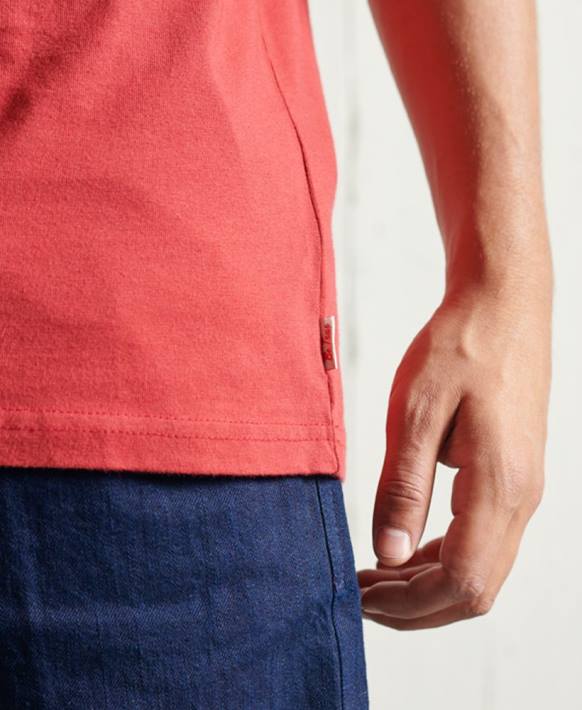 erkekler Superdry kırmızı sınırlı sayıda kuru grafikli tişört NNTB4981