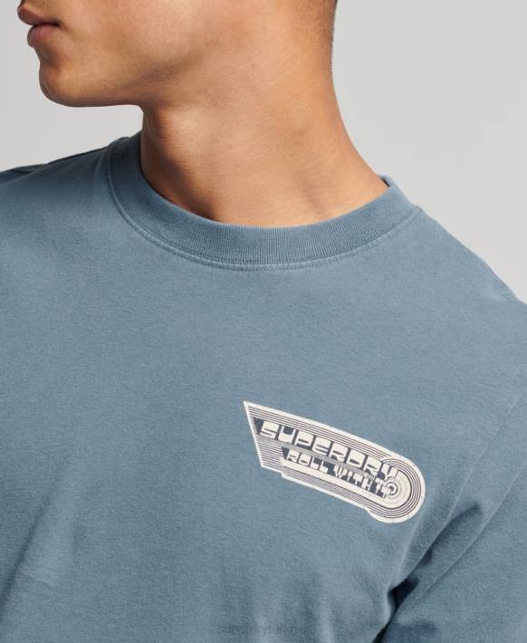 erkekler Superdry mavi şekillendiriciler ve yapımcılar üst NNTB1545