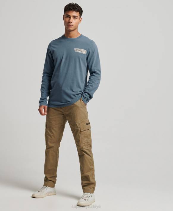 erkekler Superdry mavi şekillendiriciler ve yapımcılar üst NNTB1545