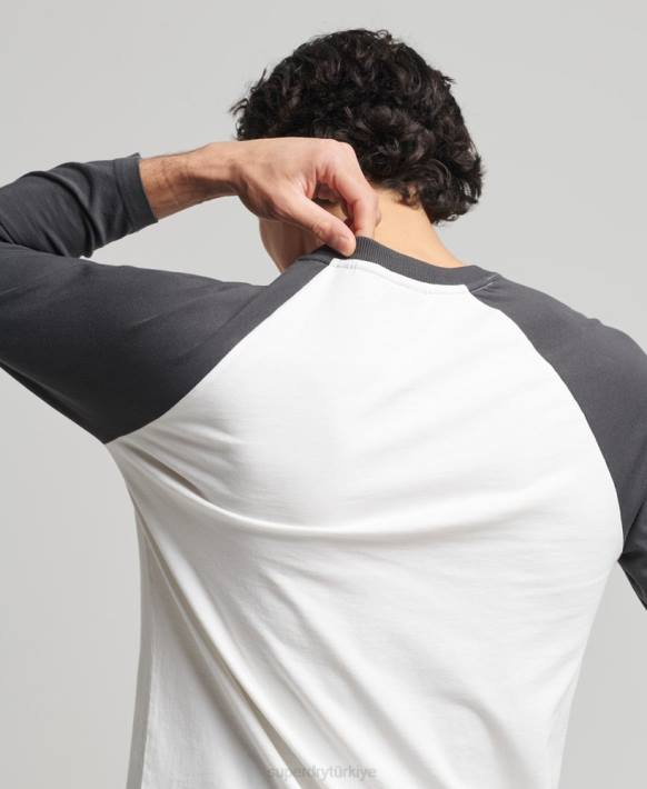 erkekler Superdry siyah vintage surf ranchero top NNTB1586