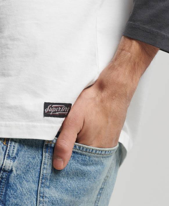 erkekler Superdry siyah vintage surf ranchero top NNTB1586