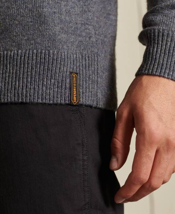 erkekler Superdry gri harlo ekip atlayıcısı NNTB5309