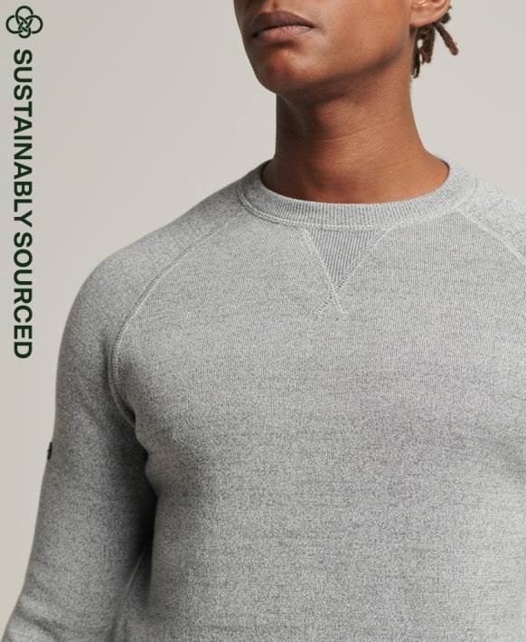 erkekler Superdry gri studios essential ekip atlayıcısı NNTB5330