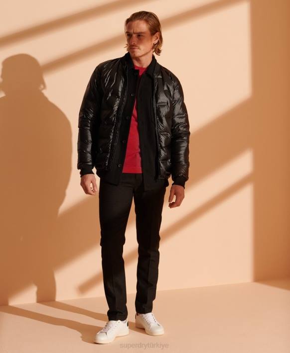 erkekler Superdry kırmızı merinos hafif mürettebat atlama teli NNTB1341