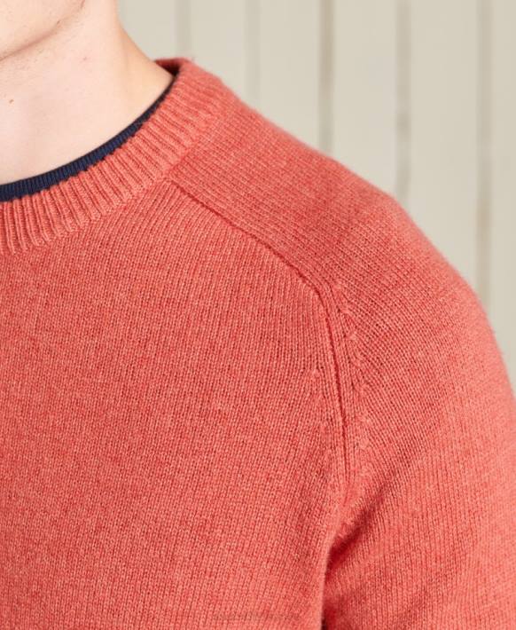 erkekler Superdry turuncu harlo ekip atlayıcısı NNTB5281