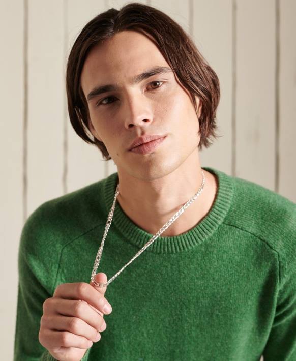 erkekler Superdry yeşil harlo ekip atlayıcısı NNTB5283