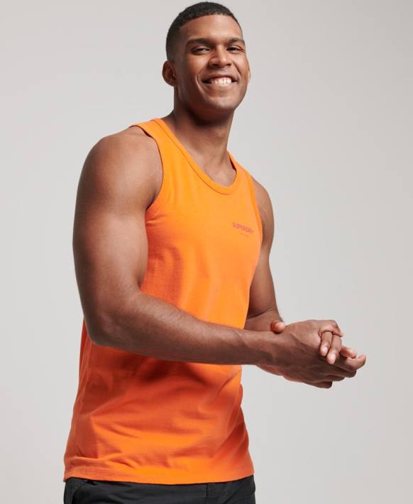 erkekler Superdry turuncu kod çekirdekli spor yelek NNTB1483