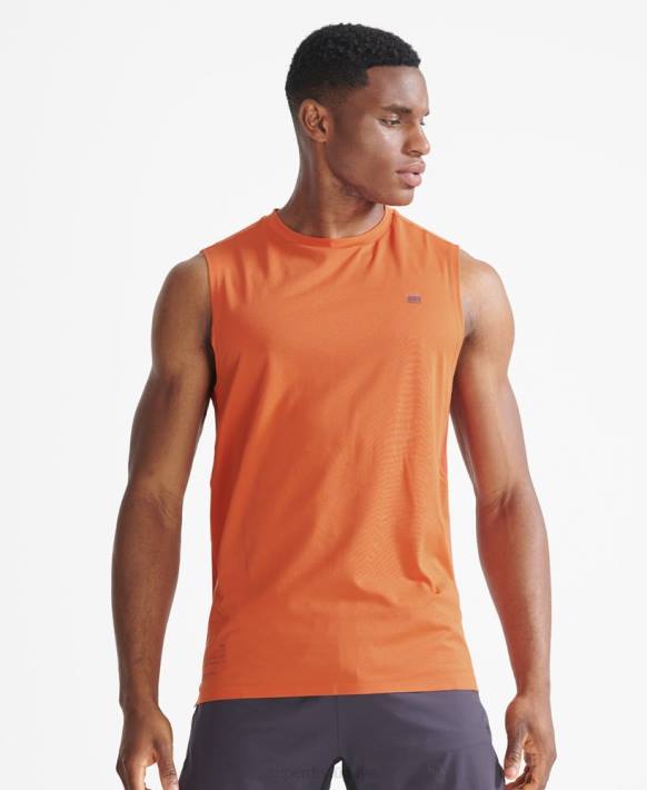 erkekler Superdry turuncu tren yelek üst NNTB5390