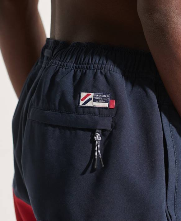 erkekler Superdry Donanma tri serisi yüzme şortu NNTB434