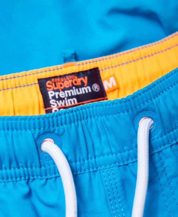 erkekler Superdry mavi su topu yüzme şortu NNTB444