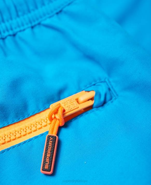 erkekler Superdry mavi su topu yüzme şortu NNTB444