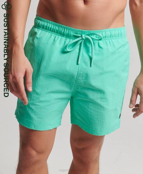 erkekler Superdry yeşil stüdyolar geri dönüştürülmüş yüzme şortu NNTB417