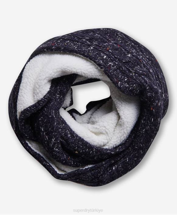 kadınlar Superdry Donanma gracie kablosu snood NNTB4324