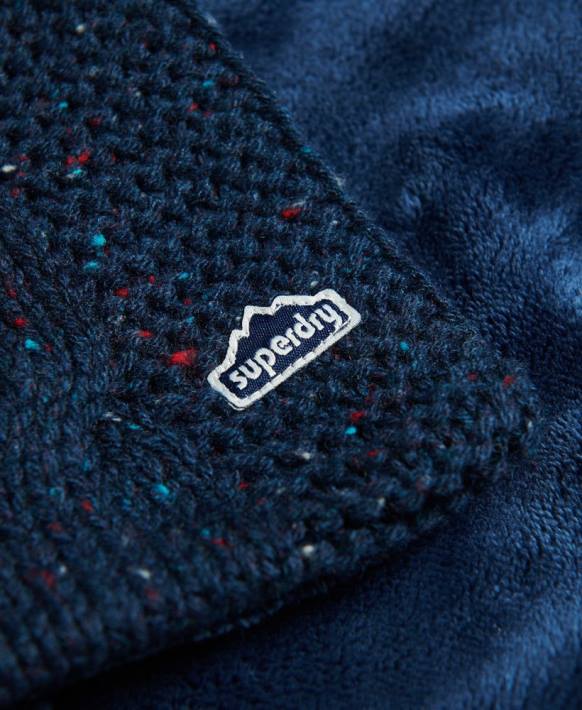 kadınlar Superdry Donanma kablo örgü atkı NNTB4251