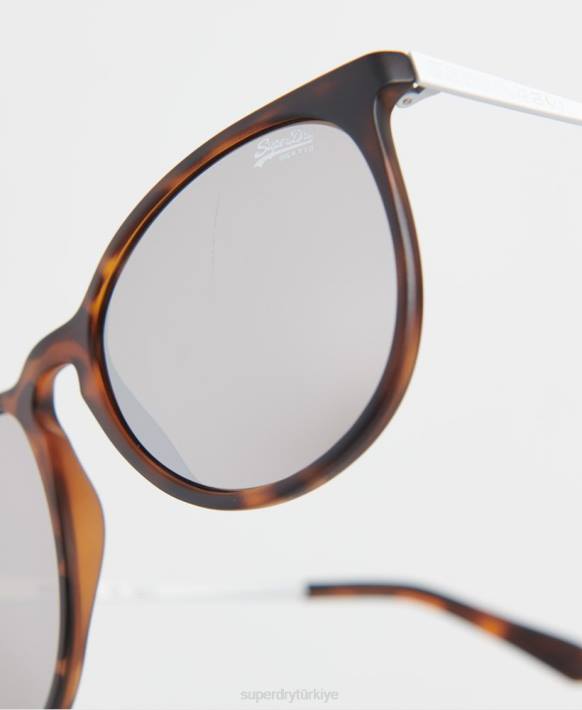kadınlar Superdry kahverengi ellen güneş gözlüğü NNTB4329