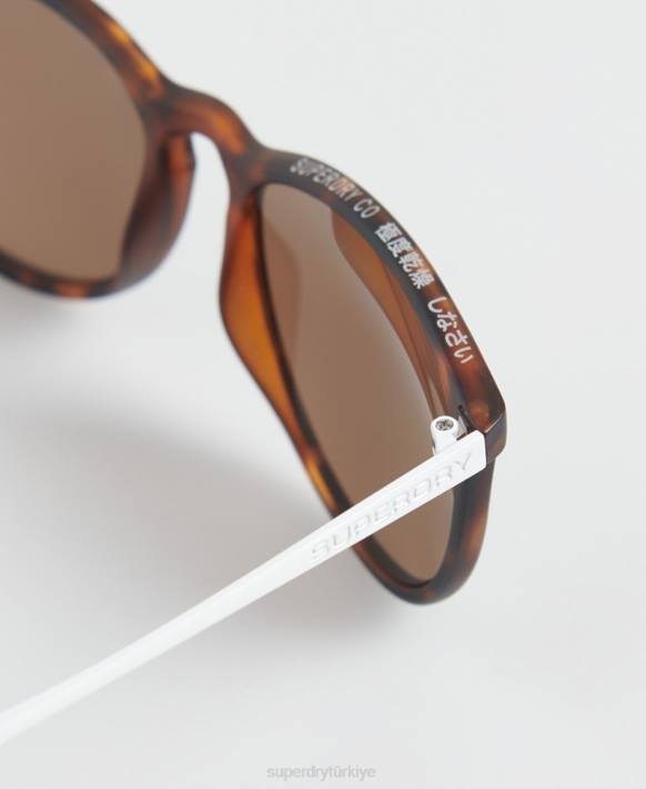 kadınlar Superdry kahverengi ellen güneş gözlüğü NNTB4329