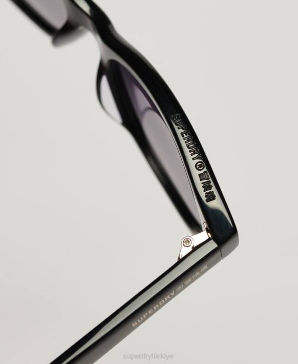 kadınlar Superdry siyah sdr britanny güneş gözlüğü NNTB2101