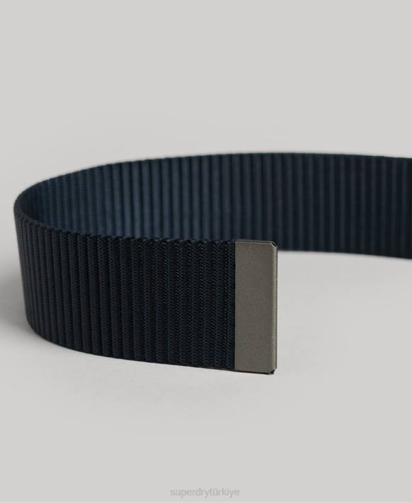 kadınlar Superdry Donanma temel kumaş logolu kemer NNTB1611