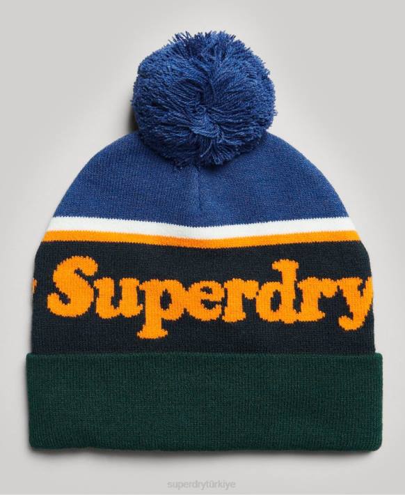 kadınlar Superdry Donanma essential logolu bere NNTB4234