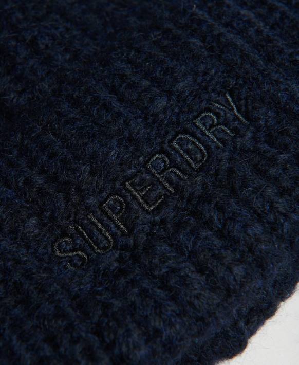 kadınlar Superdry Donanma essential nervürlü bere NNTB4237