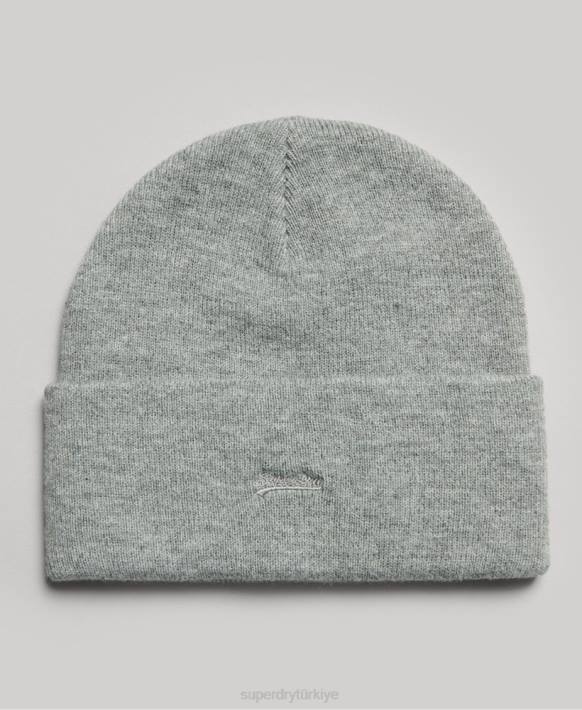 kadınlar Superdry gümüş essential logolu bere NNTB1688