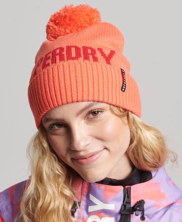 kadınlar Superdry mercan kar beresi NNTB4109