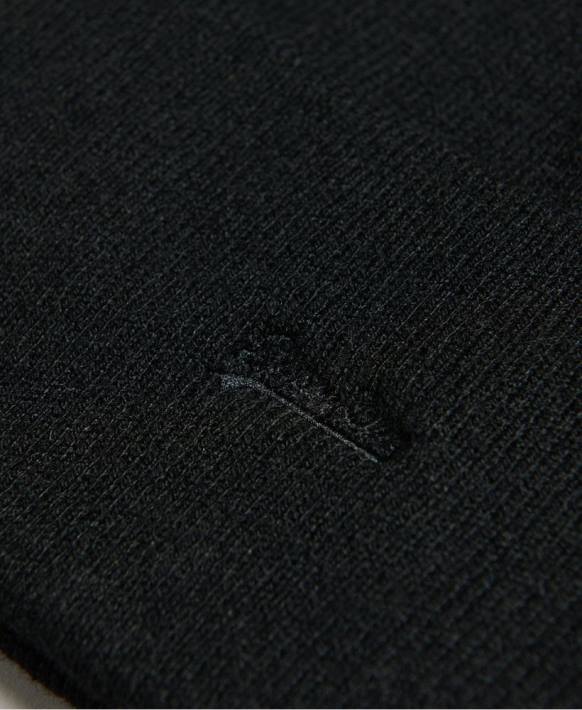 kadınlar Superdry siyah essential logolu bere NNTB1685