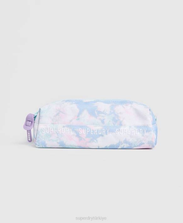 kadınlar Superdry açık mavi tekrar serisi kalem kutusu NNTB6708